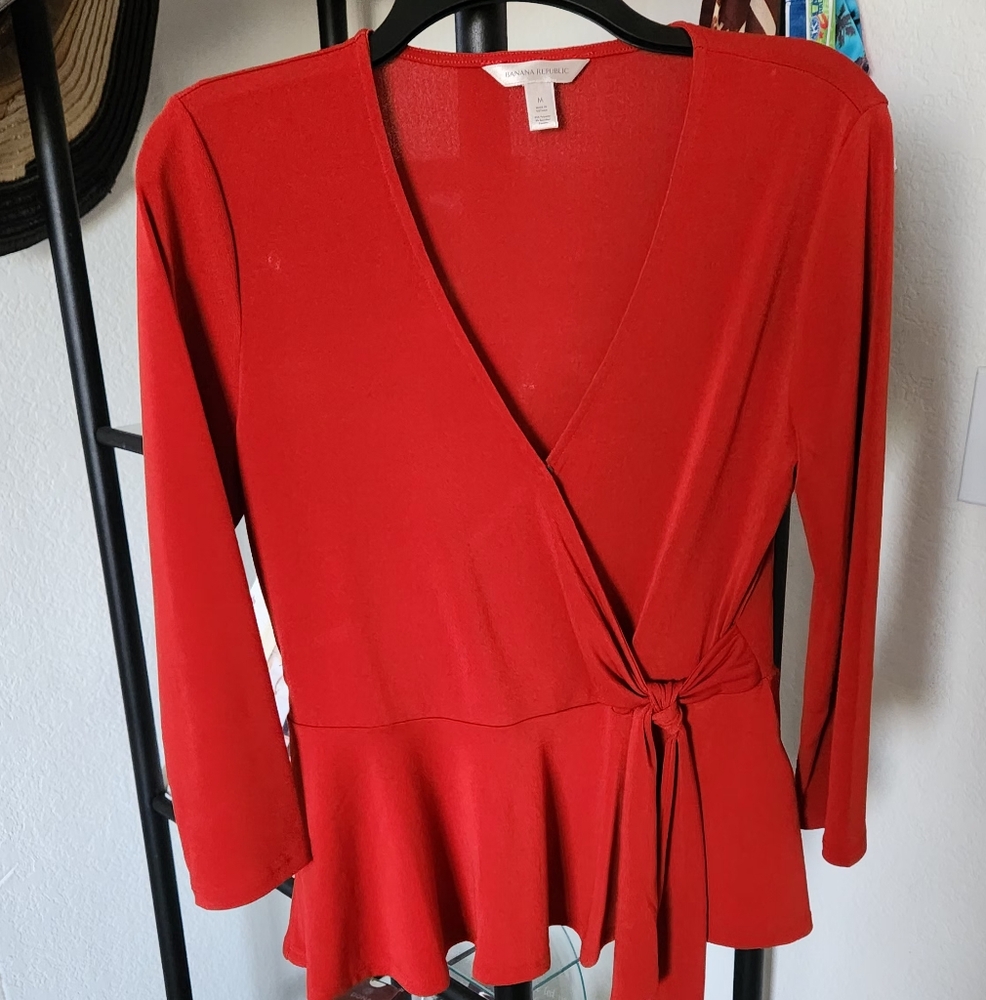 Elegant Coral & Blue Blouses